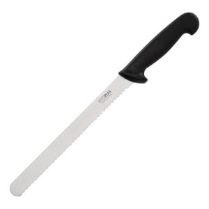 Hygiplas Serrated Slicer Black 25.5cm