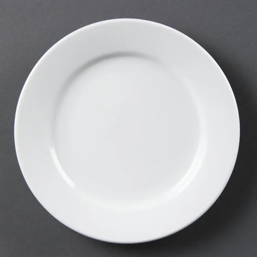 Olympia Whiteware Wide Rimmed Plates