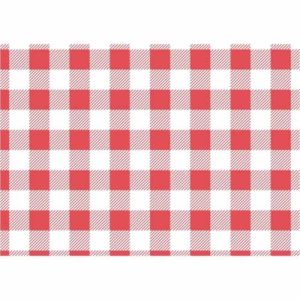 Red Gingham Greaseproof Paper 310 x 380mm (Pack of 200)