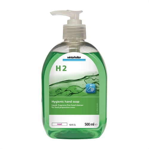 Winterhalter H2 Unperfumed Antibacterial Liquid Hand Soap 500ml (6 Pack)