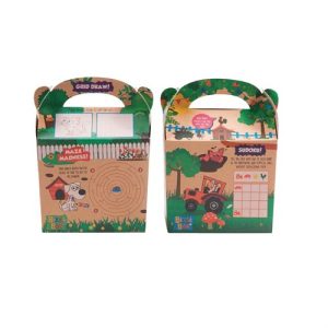 Crafti's Kids Recycled Kraft Bizzi Meal Boxes Pet and Farm
