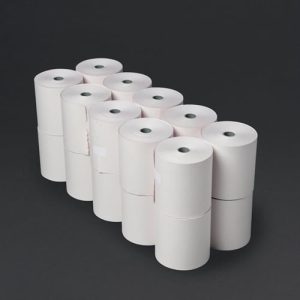 Fiesta Non-Thermal 2ply White and Pink Till Roll 76 x 71mm