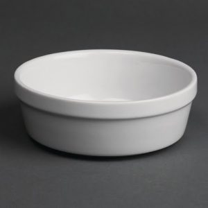 Olympia Whiteware Round Pie Bowls