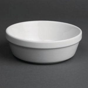 Olympia Whiteware Round Pie Bowls