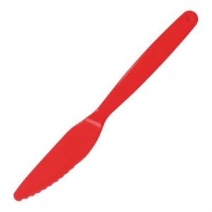 Polycarbonate Knife Red Kristallon (Pack of 12)