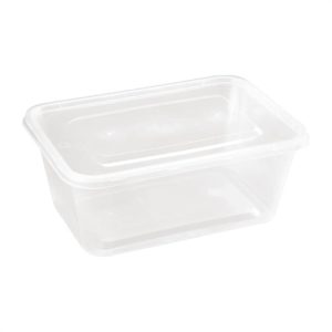 Large Plastic Microwave Container (Pack of 250)