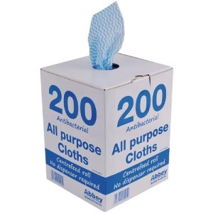Jantex All-Purpose Antibacterial Cleaning Cloths Blue (200 Pack)