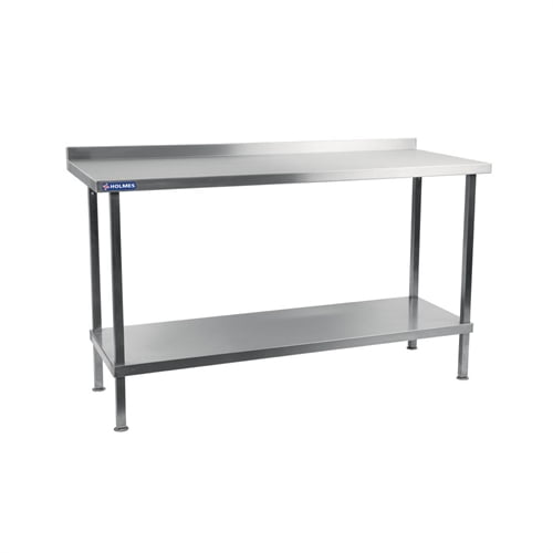 Holmes Stainless Steel Wall Table with Upstand 650(D)mm