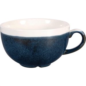 Churchill Monochrome Cappuccino Cup Sapphire Blue