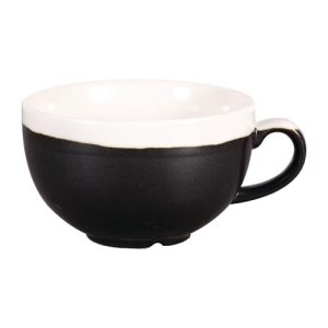 Churchill Monochrome Cappuccino Cup Onyx Black