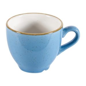 Churchill Stonecast Espresso Cups Cornflower Blue 100ml 3.5oz