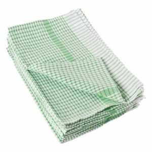 Vogue Wonderdry Tea Towels Green (Pack of 10)