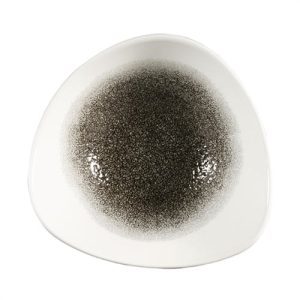 Churchill Studio Prints Raku Triangle Bowls Quartz Black 185mm 370ml (Pack of 12)