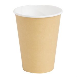 Fiesta Single Wall Takeaway Coffee Cups Kraft 340ml / 12oz