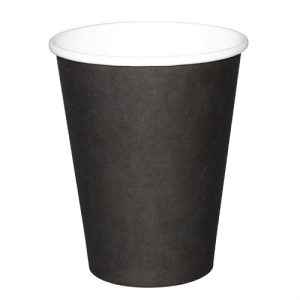 Fiesta Single Wall Takeaway Coffee Cups Black 340ml / 12oz