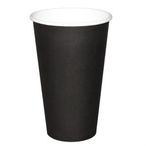 Fiesta Single Wall Takeaway Coffee Cups Black 455ml / 16oz