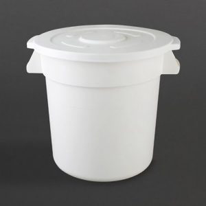 Vogue Polypropylene Round Container Bin White 76Ltr