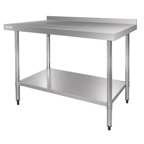 Vogue Stainless Steel Table with Upstand 700(D)mm