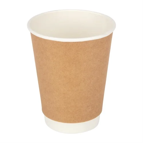 Fiesta Double Wall Takeaway Coffee Cups Kraft 340ml / 12oz