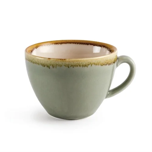 Olympia Kiln Cappuccino Cup Moss 230ml (Pack of 6)