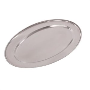 Olympia Stainless Steel Oval Service Tray