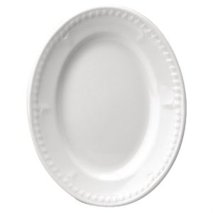 Churchill Buckingham White Oval Platters (Pack of 12)