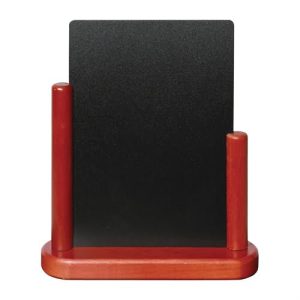 Securit Half Frame Table Top Blackboard Mahogany