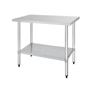 Vogue Stainless Steel Prep Table without Upstand 600(D)mm