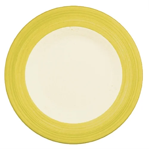 Steelite Rio Yellow Slimline Plates 255mm (Pack of 24)