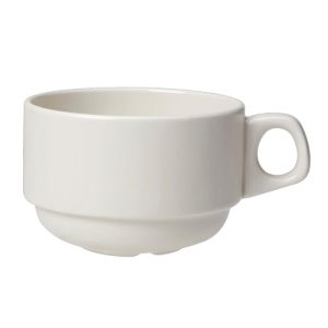 Steelite Simplicity S Line White Stacking Cups 10oz 285ml (Pack of 36)