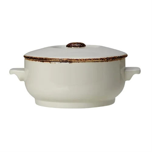 Steelite Brown Dapple Casserole Dish 425ml (Pack of 6)